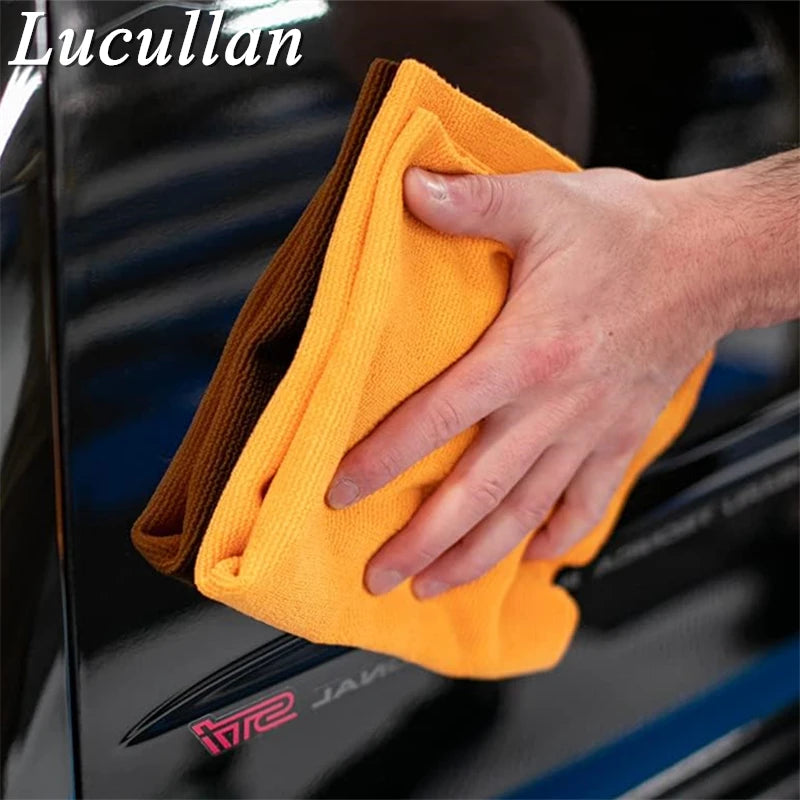 Export Material Orange Pearl Microfiber Ceramic Coating Towel Sealant Removal Interior Cleaning Cloth