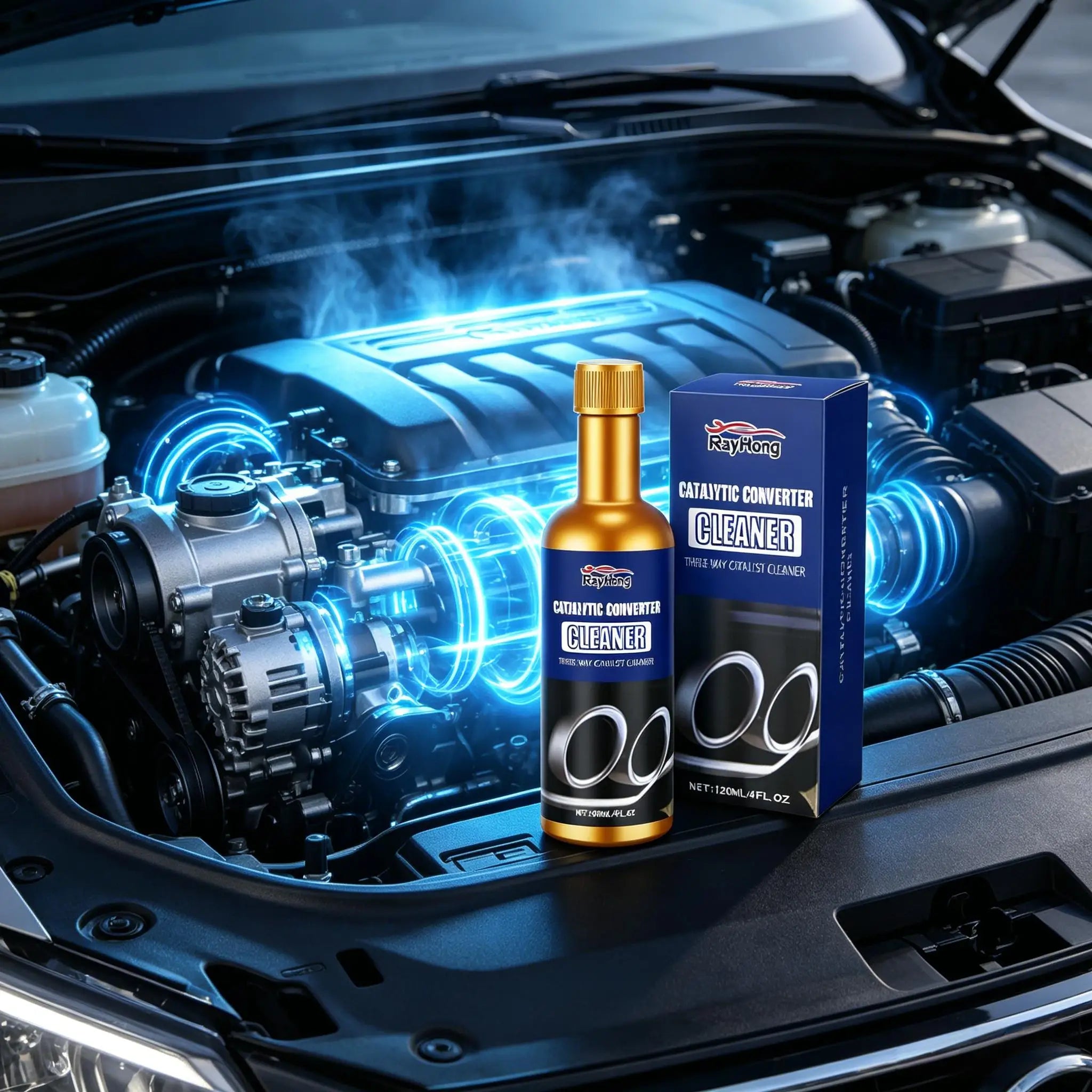 Car Catalytic Converter Cleaner Removes Deposits Improves Engine Performance Reduce Fuel Consumption Duct Carbon Removal Cleaner