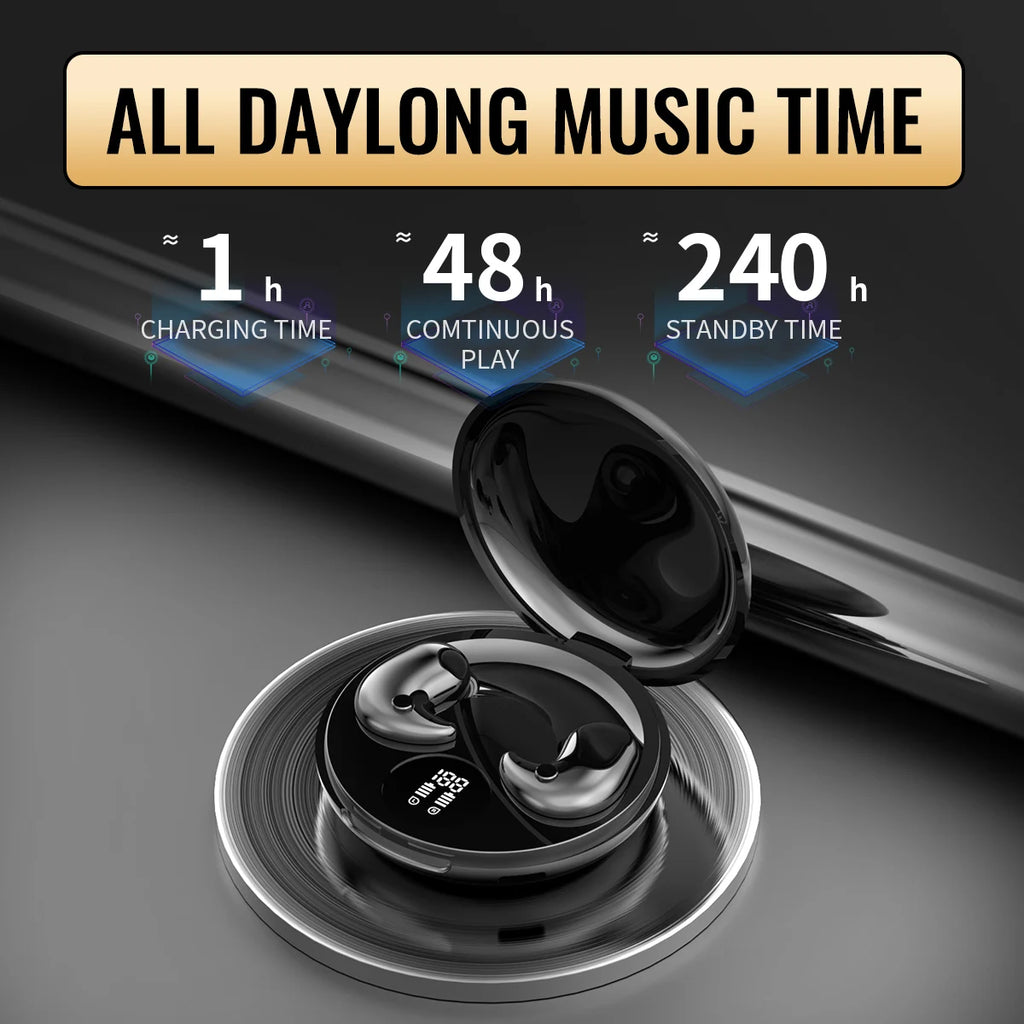 Sleep Invisible Earphone Mini Hidden Headphones In Ear IPX5 Waterproof Wireless Bluetooth Earbuds with Mic HIFI Music Headset