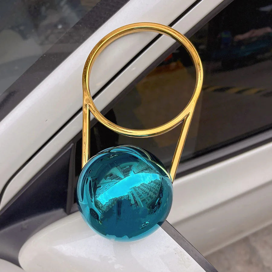 Metal Locomotive Spherical Bag Acrylic Bag Ring Handbag Creative Personality Handbag