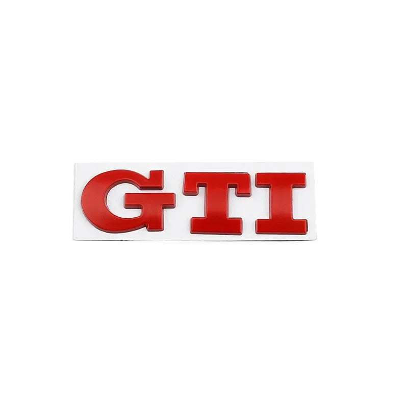 Metal Car GTI Logo Rear Trunk Emblem Stickers Decals for Volkswagen Golf 4 5 6 7 8 Passat Jetta Polo Touareg GTD GLI Touran