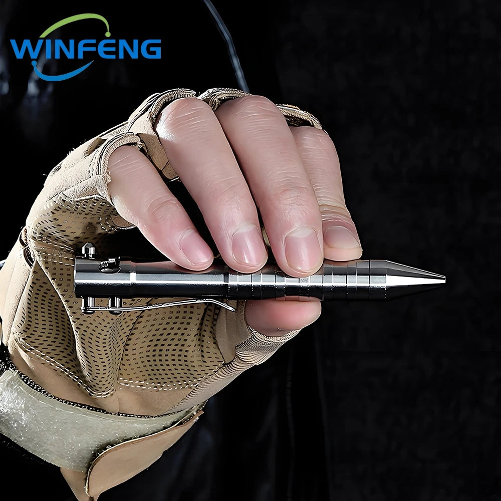 High Quality Metal Self Defense Tactical Pen Bolt Action Business Signature Ballpoint Pen Emergency Glass Breaker Survival Kits