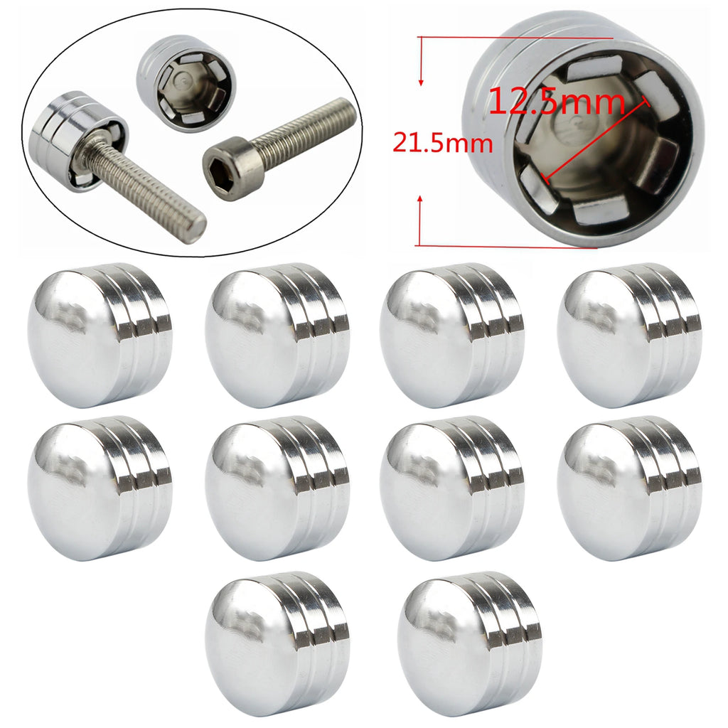 Motorcycle Engine Head Bolts Screw Toppers Cover Caps Nuts CNC Aluminum For Harley Touring Dyna Sportster Softail Twin Cam