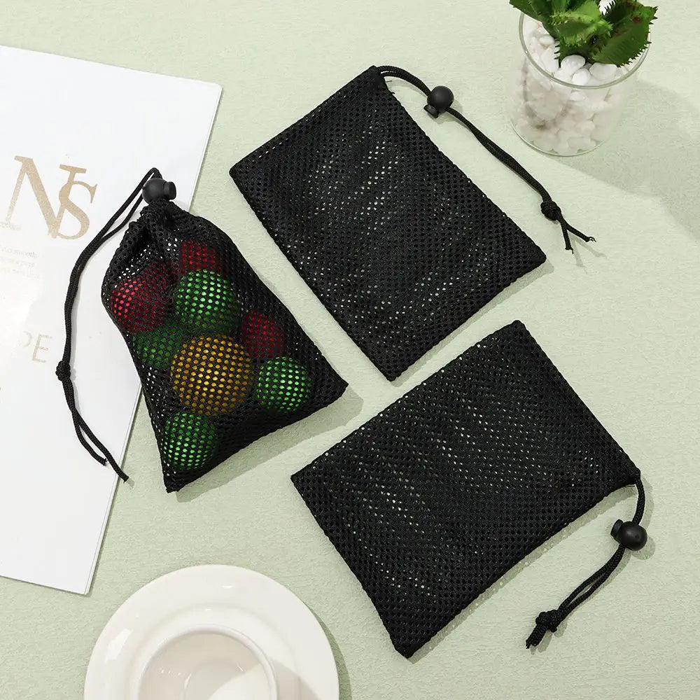 Travel Nylon Multi Purpose Stuff Sack Storage Bag Laundry Bag Mesh Drawstring Bag