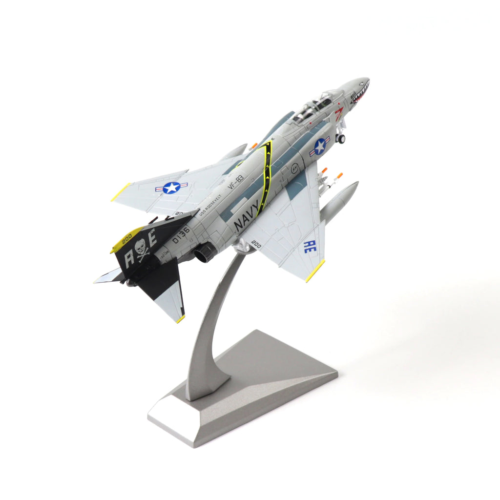 NUOTIE F-4C Phantom 1:100 Scale Model Aircraft Kit Metal Diecast Airplane Model Kit Military Decorations&Gifts (Navy Livery)