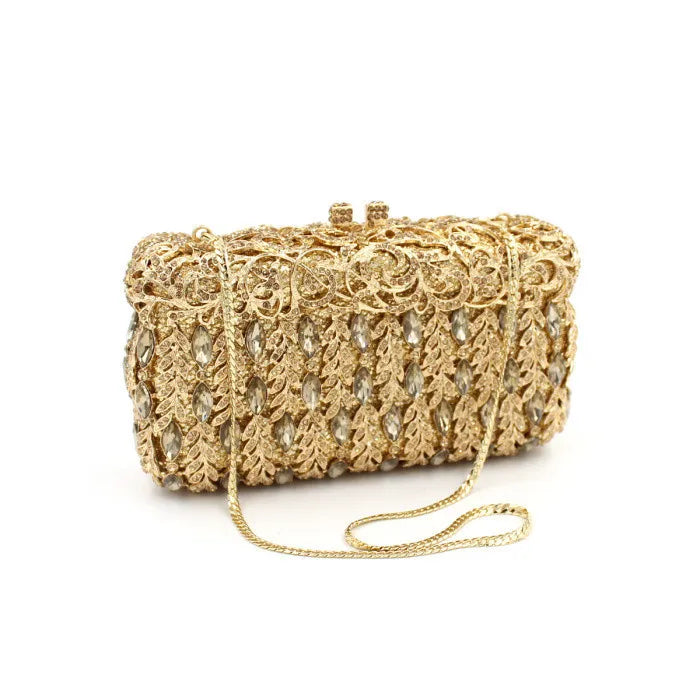 Student Graduation Party Prom Day Clutches Minaudiere Women Luxury Handbag Wedding Gold Purses Bridesmaids Hasp Wallets