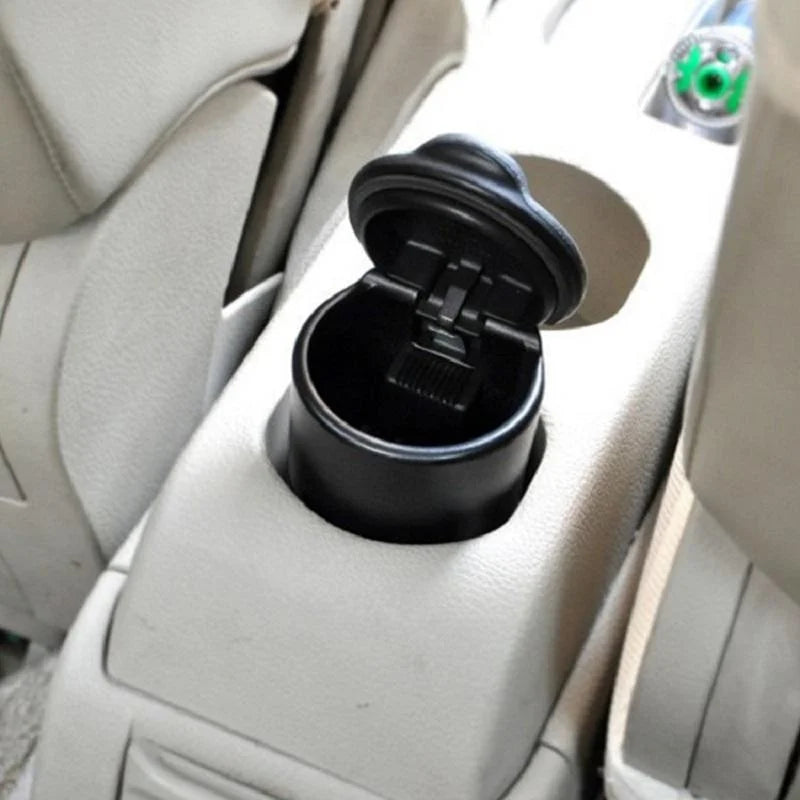 Flame Retardant Car Ashtray - Portable Ash Collector for Vehicles, Trucks & Home Use - Non-LED Interior Accessory