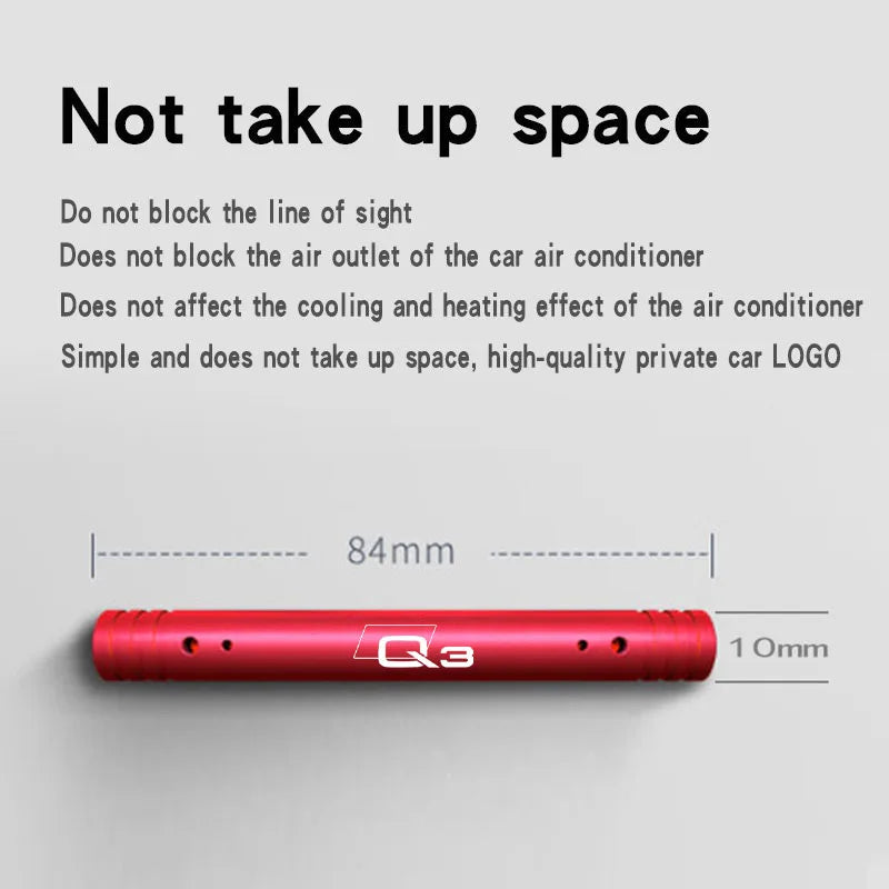 Car aromatherapy clip solid creative car aromatherapy health metal car aromatherapy stick small For Audi Q3 Car Accessorie