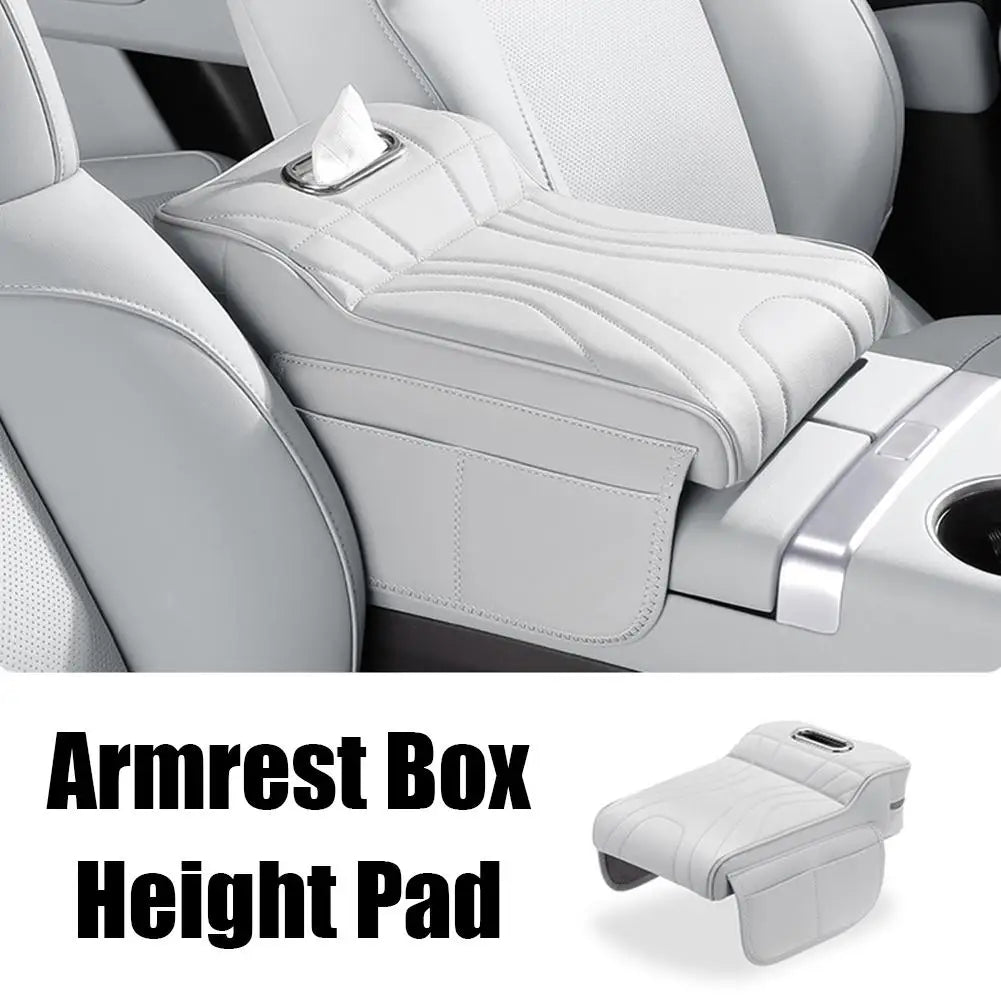 Car Armrest Box Height Increase Pad Leather Protective Cover Storage Bag Multi-Function Storage Box For Haval H9 2rd 2024 2025