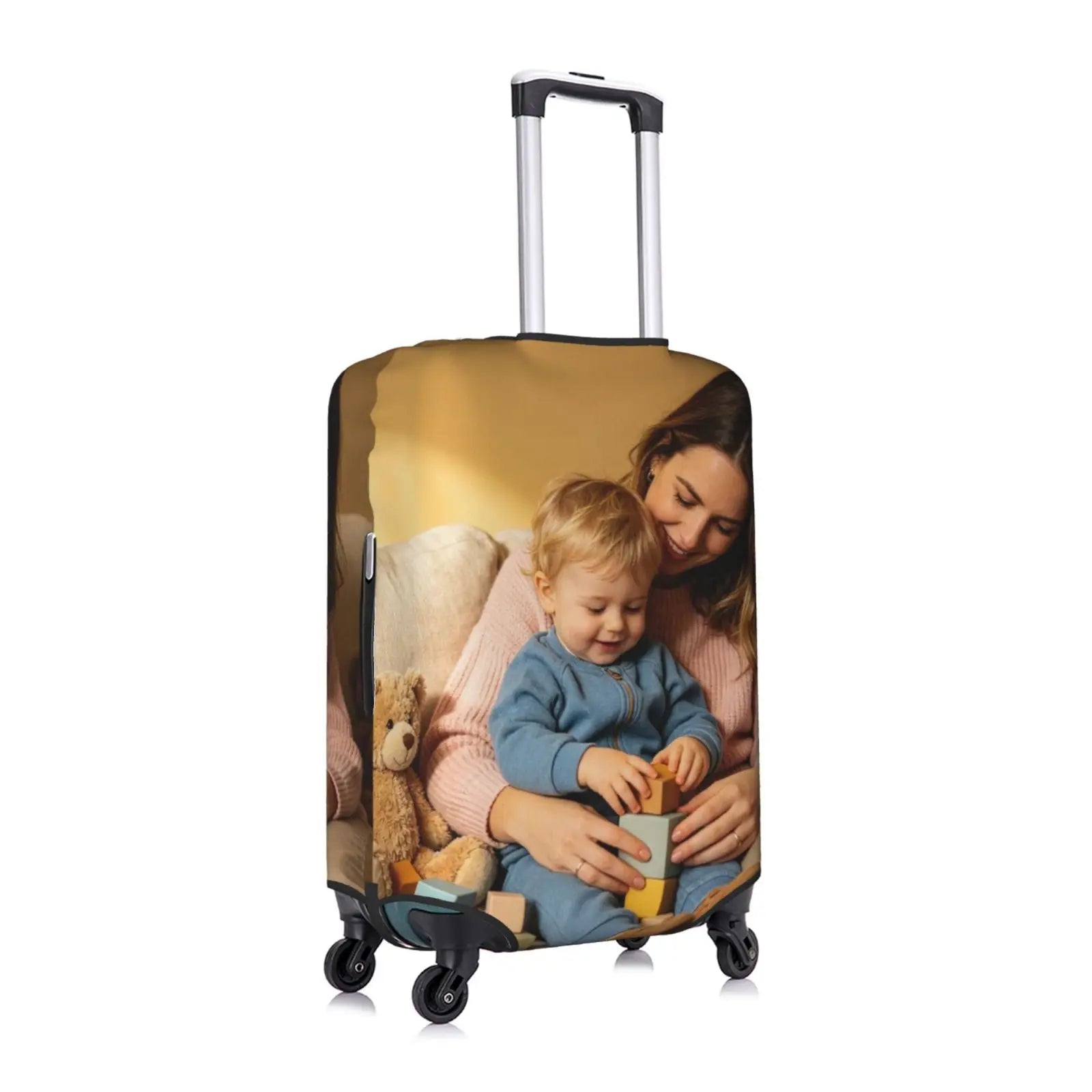 Custom Customize Logo Luggage Cover Elastic Your Design Here Travel Suitcase Protective Covers Suit For 18-32 inch