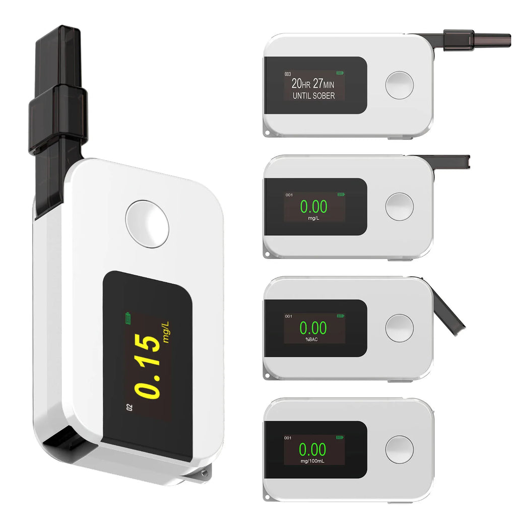 Portable Digital Alcohol Breath Tester Fuel Cell Sensor Alcohol Detector Meter Electrochemical Alcoholmeter For Drunk Driving
