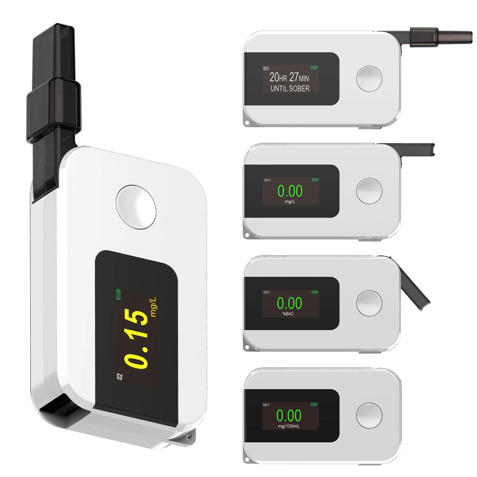 Portable Digital Alcohol Breath Tester Fuel Cell Sensor Alcohol Detector Meter Electrochemical Alcoholmeter For Drunk Driving