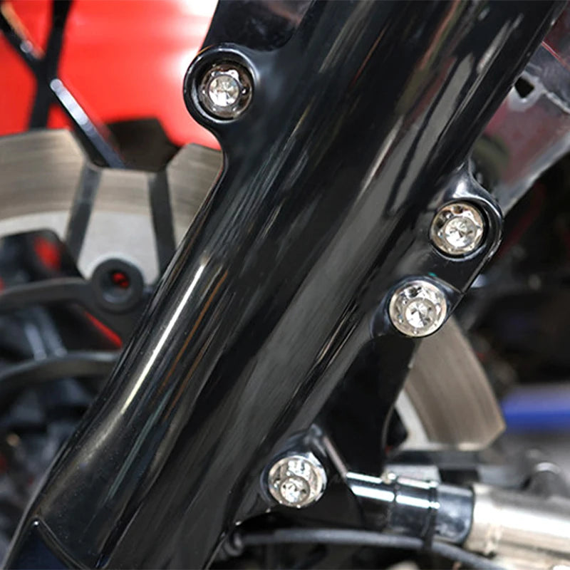 Titanium Alloy Colors Brake Caliper Mounts Bolts Front Fender Screws Fit HD Touring Softail XL Motorcycles