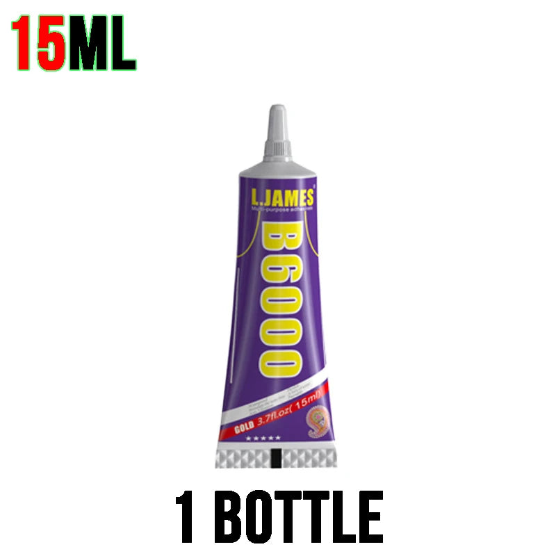 15/25/50/110ML B6000 Clear Contact Adhesive Universal Glass Plastic DIY Phone Repair Glue with Precision Applicator for Electro