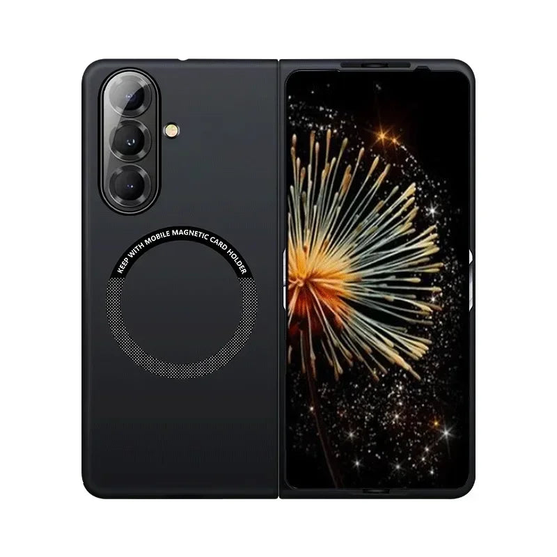 Ultra Slim Skin Feel Frosted Magnetic Case for Samsung Galaxy Z Fold 8 Ultra 7 6 5 4 3 for Magsafe Hard PC Shockproof Back Cover