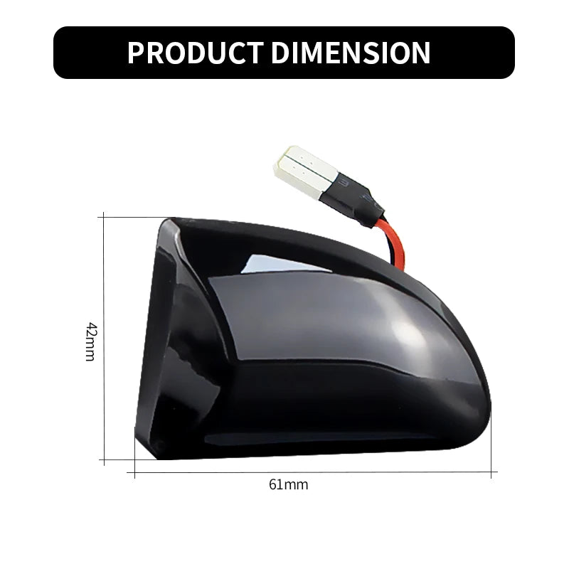 2PCS LED Side Marker Lights Canbus For Smart Fortwo W451 Coupe Cabrio 2007 2008 2009 2010-2015 Turn Signal Lamps Car Accessories