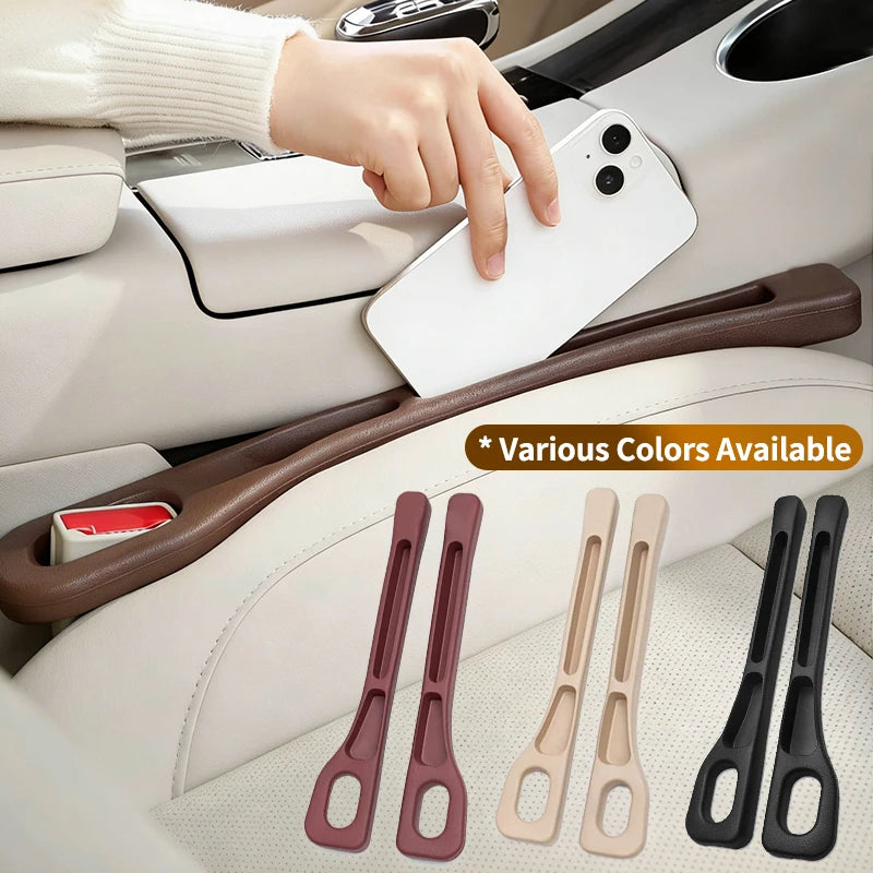 Car Seat Gap Filler Strip for Audi Q4 E-Tron Prevents Items from Falling into Crevices with Storage and Organizing Function 2Pcs
