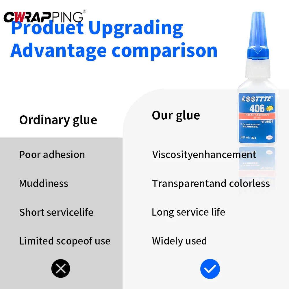 20ml Instant Adhesive Strong Glue Universal Multifunctional Fast Dry Glue for Resin Ceramic Metal Glass Home Instant Adhesive