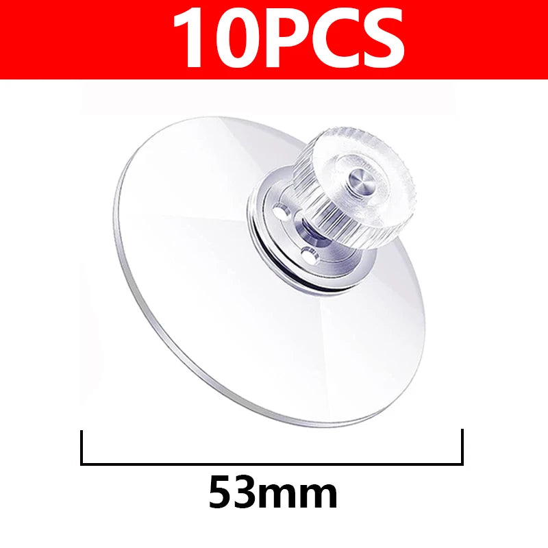 5/10pcs 25/32/53mm Round Strong Transparent Suction Cups with Screw Plastic Suction Pads Adhesive Suction Holder with Screw Nut