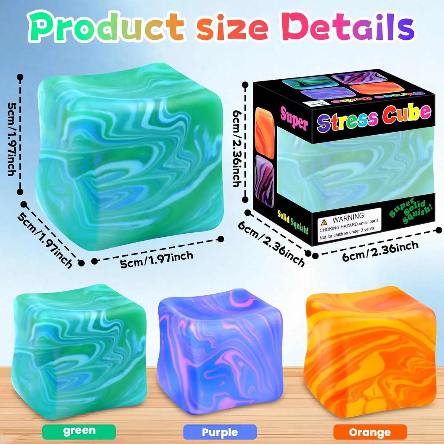 1/4PCS Flow Pattern Square Maltose Pinch Music Release Slow Rebound Release Pressure Colorful Decompression Party Favors