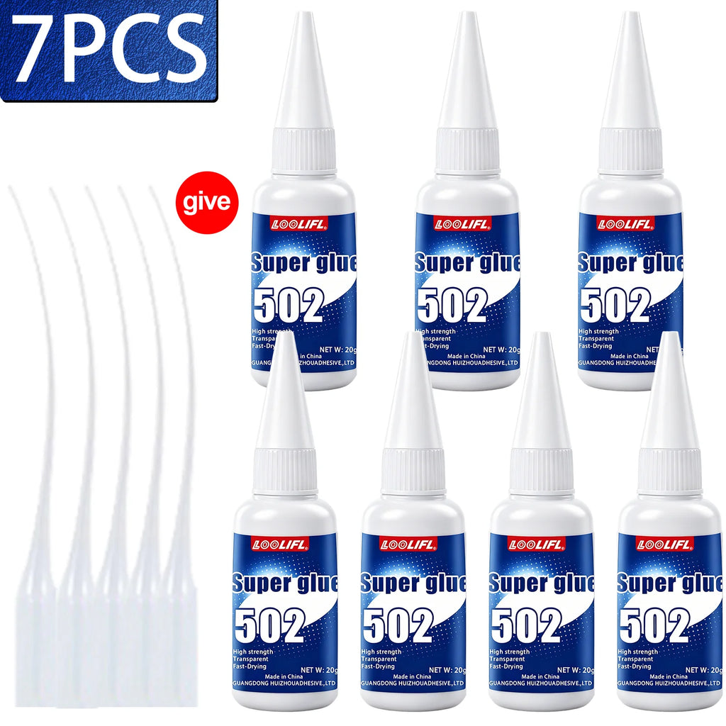 502 Super Glue Instant Extra Strong Bond Quick-Drying Adhesive Universal For Plastic Metal Ceramic Wood Glass Shoe Repair Tools