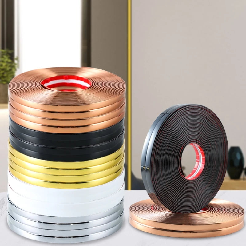 8M Waterproof decorative tape adhesive wall sticker room wall inner corner Decor Strip Anti Collisio Furniture Table Edge Guards