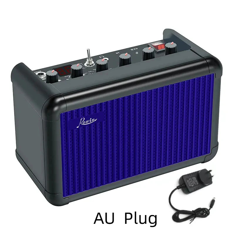 Rowin 15W PE-10S 30W PD-30 Bass Guitar Amplifier Multi-Function OTG BT Battery Buildin Combo Amp Reverb Chorus Multi effect