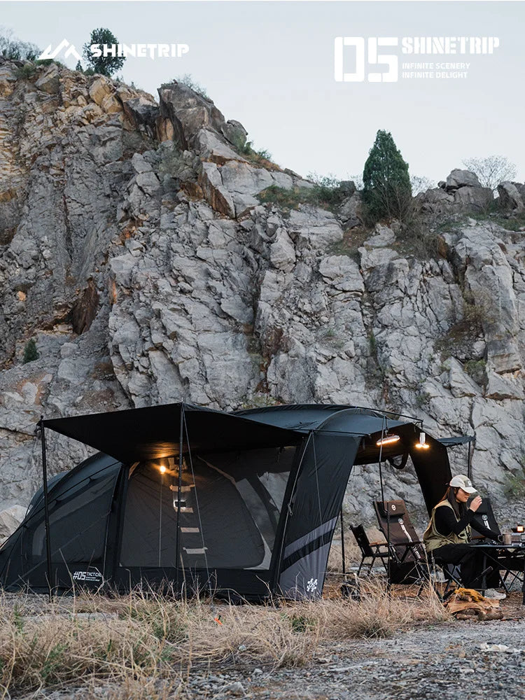 Camping Tarp Canopy Camping Tent, UV Protection, Waterproof, Mosquito Proof, Outdoor Sun Shelter Tent
