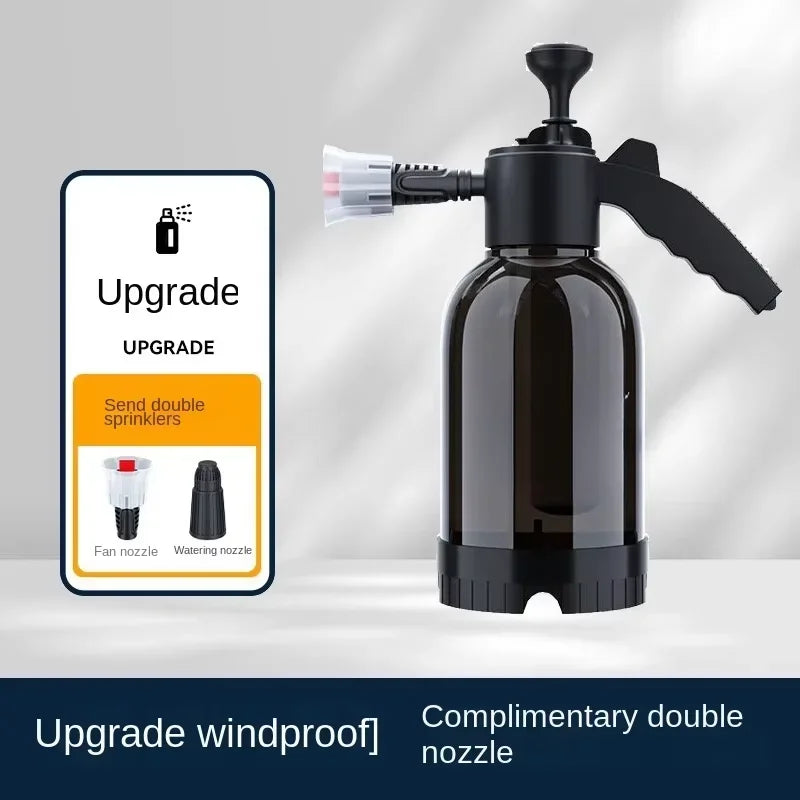 HOMEFISH 2L Pneumatic Handheld Car Wash Foam Sprayer High Pressure Foam Water Bottle Quick Clean For Car Home Disinfectant Use