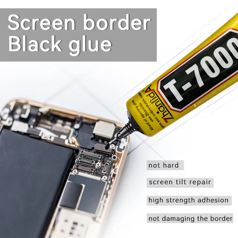 100pcs Black Glue T7000 15ml Mobile Phone Repair Jewelry DIY Adhesive Manufacturer Wholesale