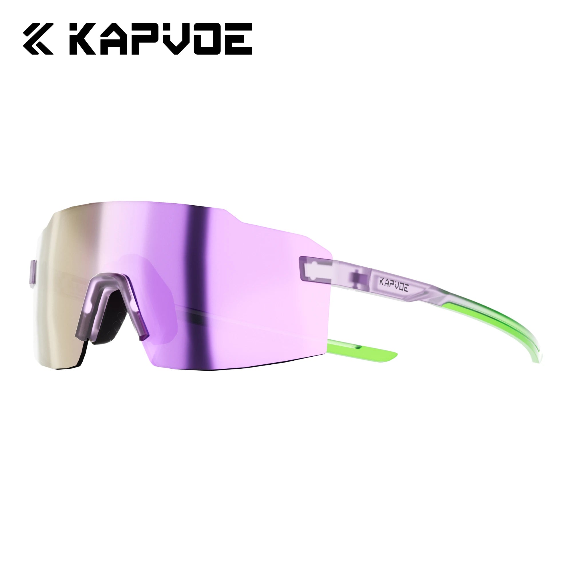 Kapvoe Light-Weight Runnning Sunglasses Cycling Glasses for Men Wide Vision Adjustable Nose Pad Women UV400 Hiking Eyewear