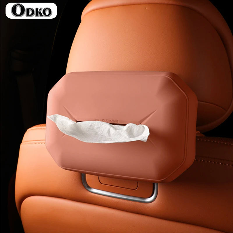 For Aito M9 2024 Silicone Car Tissue Box Hanging Tissue Bag Accessories Car Accessories Interior