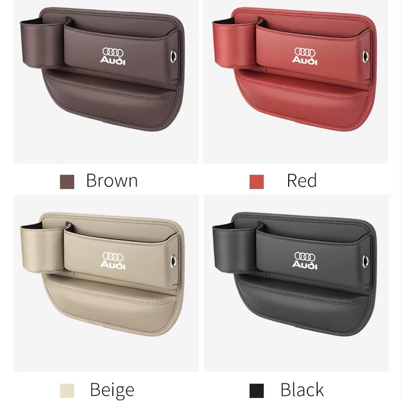 Car Seat Gap Crevice Storage Box Cup Holder For Audi A4 A3 A6 TT S4 S5 S6 A1 A2 A5 A7 A8 Q1 Q2 Q3 Q4 Q5 Q6 Q7 Q8 B8 B9 B6 C6 Qua