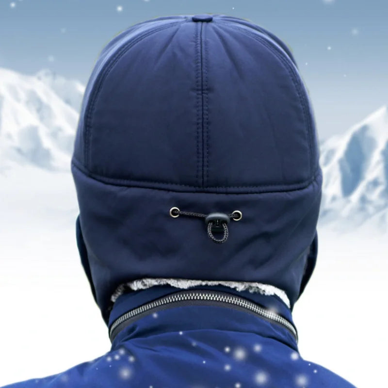 Thicken Winter Warm Hat Men Faux Fur Ear Flap Cap Women Soft Thermal Bonnets Hats for Outdoor Fishing Skiing Cap Hats