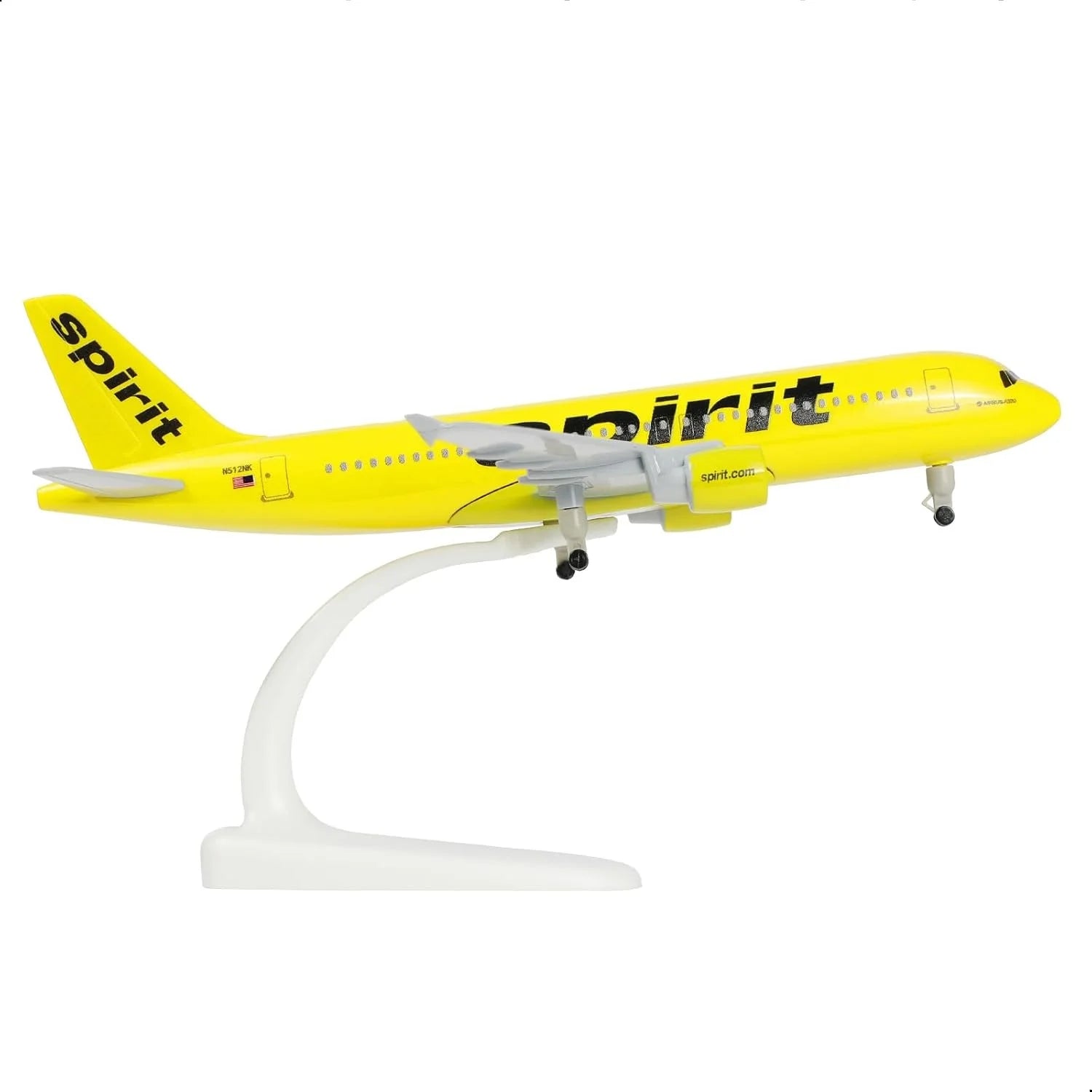 Die-Cast 20CM A320 Metal Model Airplane Toy Spirit Airlines USA With Metal Alloy Toys Flight Machine Model Kids Children Gift