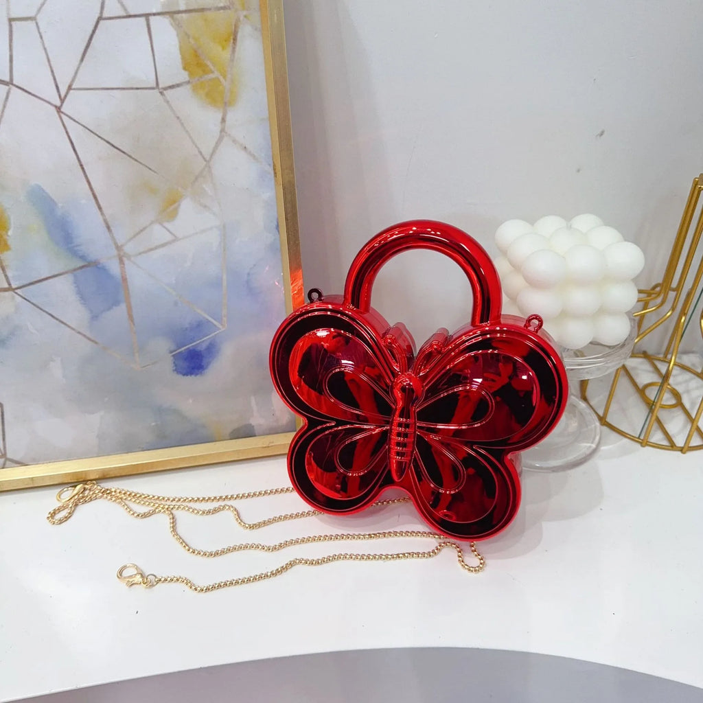 Golden Evening Bag Purses and Handbags Luxury Designer Shoulder Bags Funny Shape Party Wedding Round Acrylic Shiny Clutch Purse