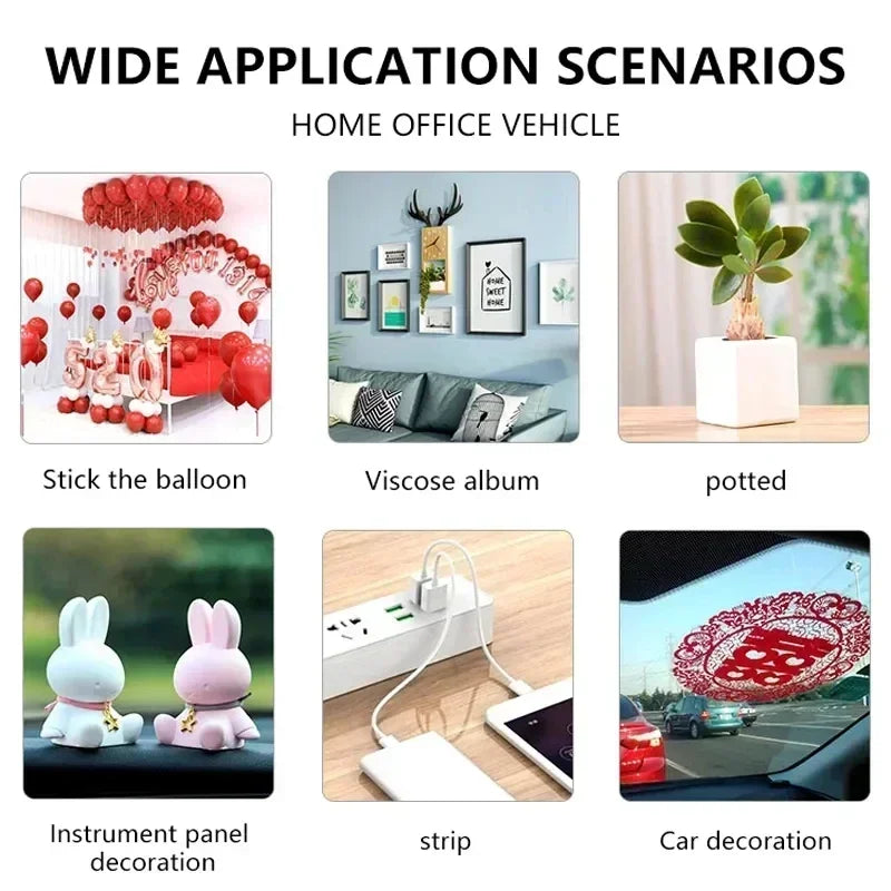 100/200PCS round glue dots Strong seamless fixing sticker for Home school DIY crafts transparent acrylic double-sided adhesive