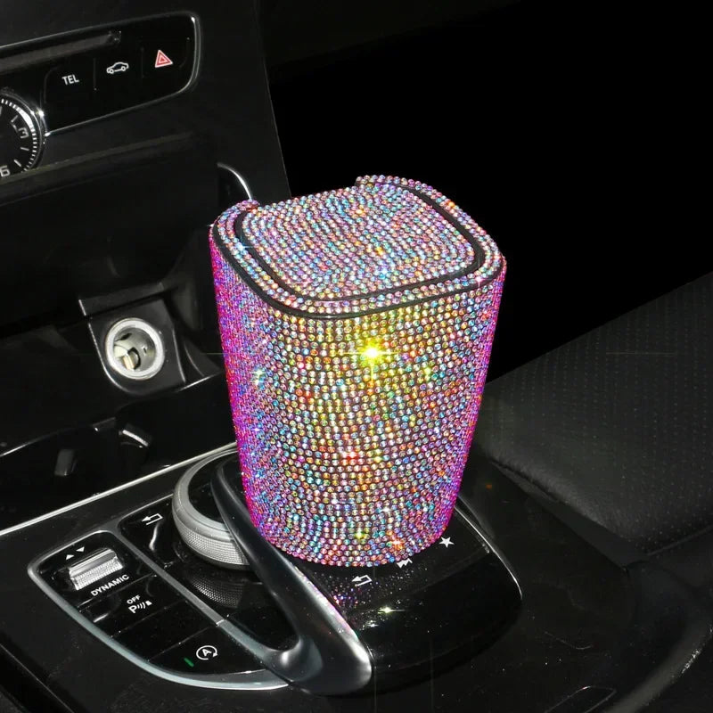 Smokeless Car Ashtray Flame Retardant Auto Parts Car Portable Belt Mini Car Trash Can For Car Cup Holder Home Office And Travel