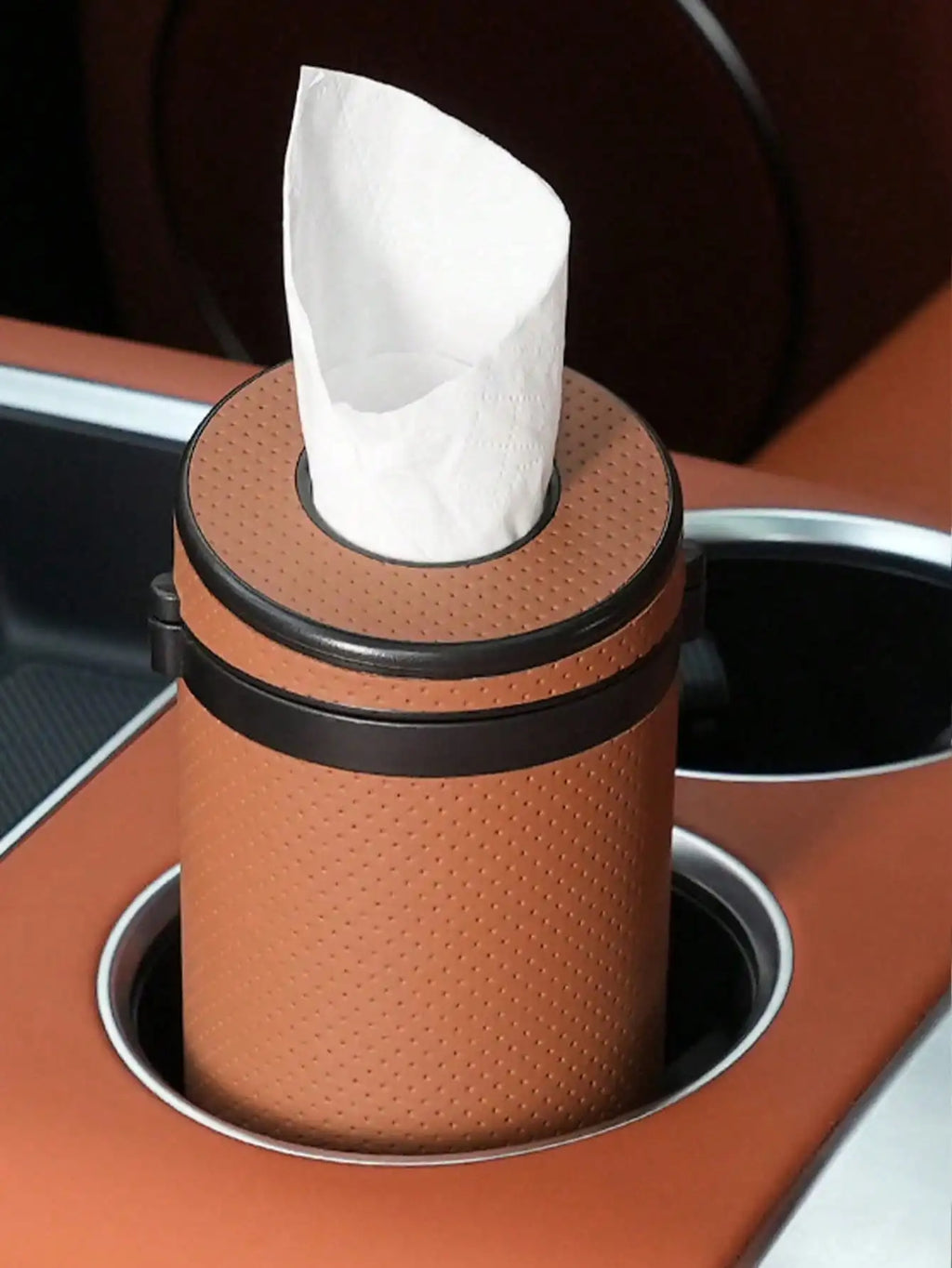 1Pc Car Tissue Box with Emergency Window Breaker – ABS Material, Universal for All Cars, SUVs and Trucks