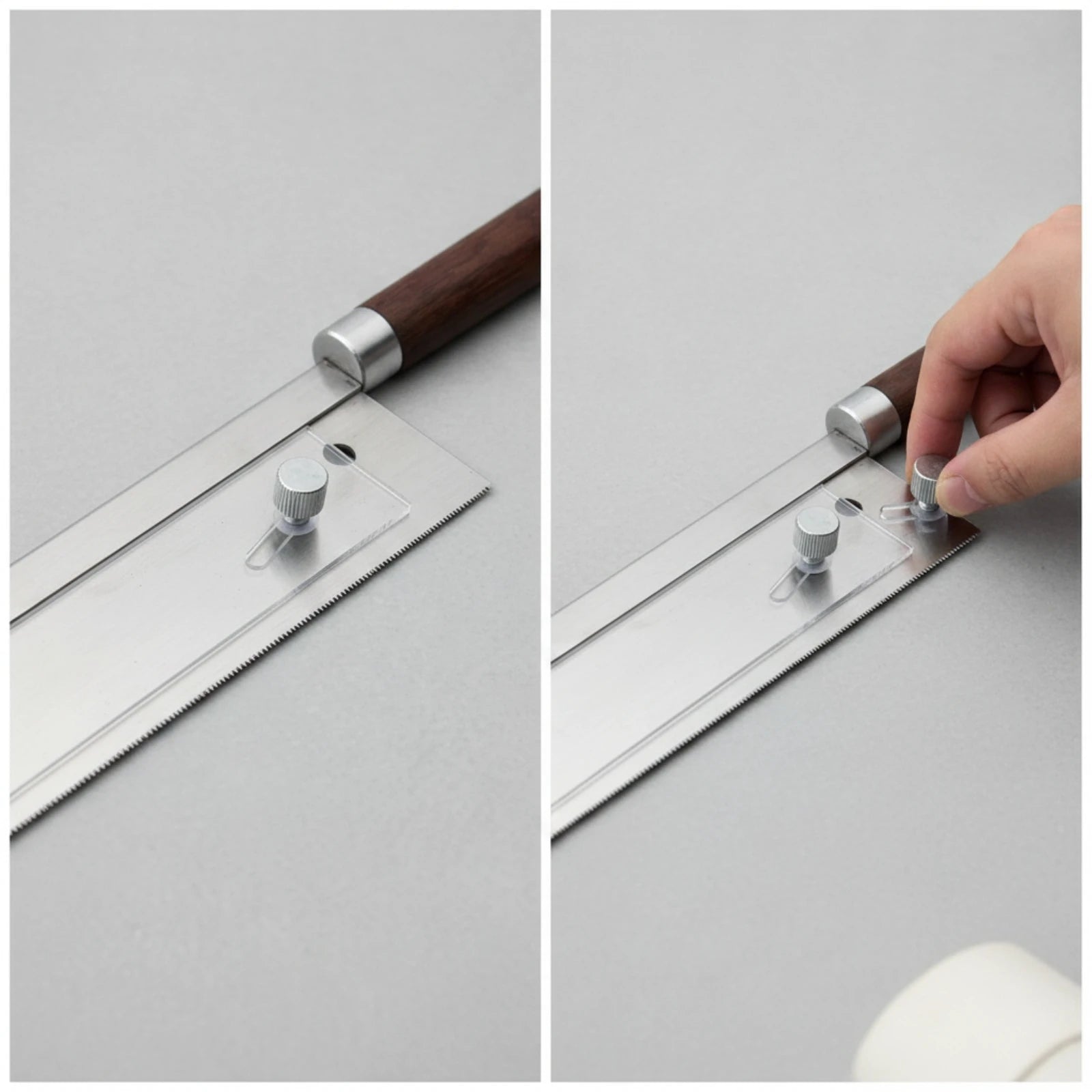 Guitar Fret Saw with Adjustable Guide Fine-Tooth Fret Slotting Saw Handsaw Wooden-Handle Precision for Luthiers