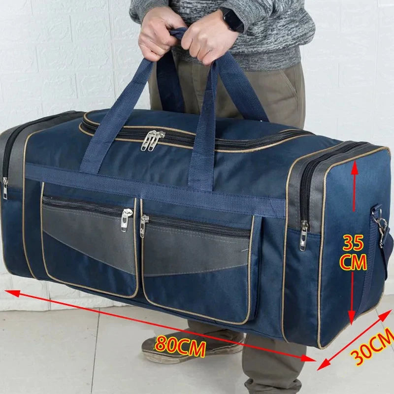 90L Large Duffel Bag Travel Luggage Outdoor Sports Shoulder Handbag for Men And Women Fitness Gym Camping Long Distance Storage