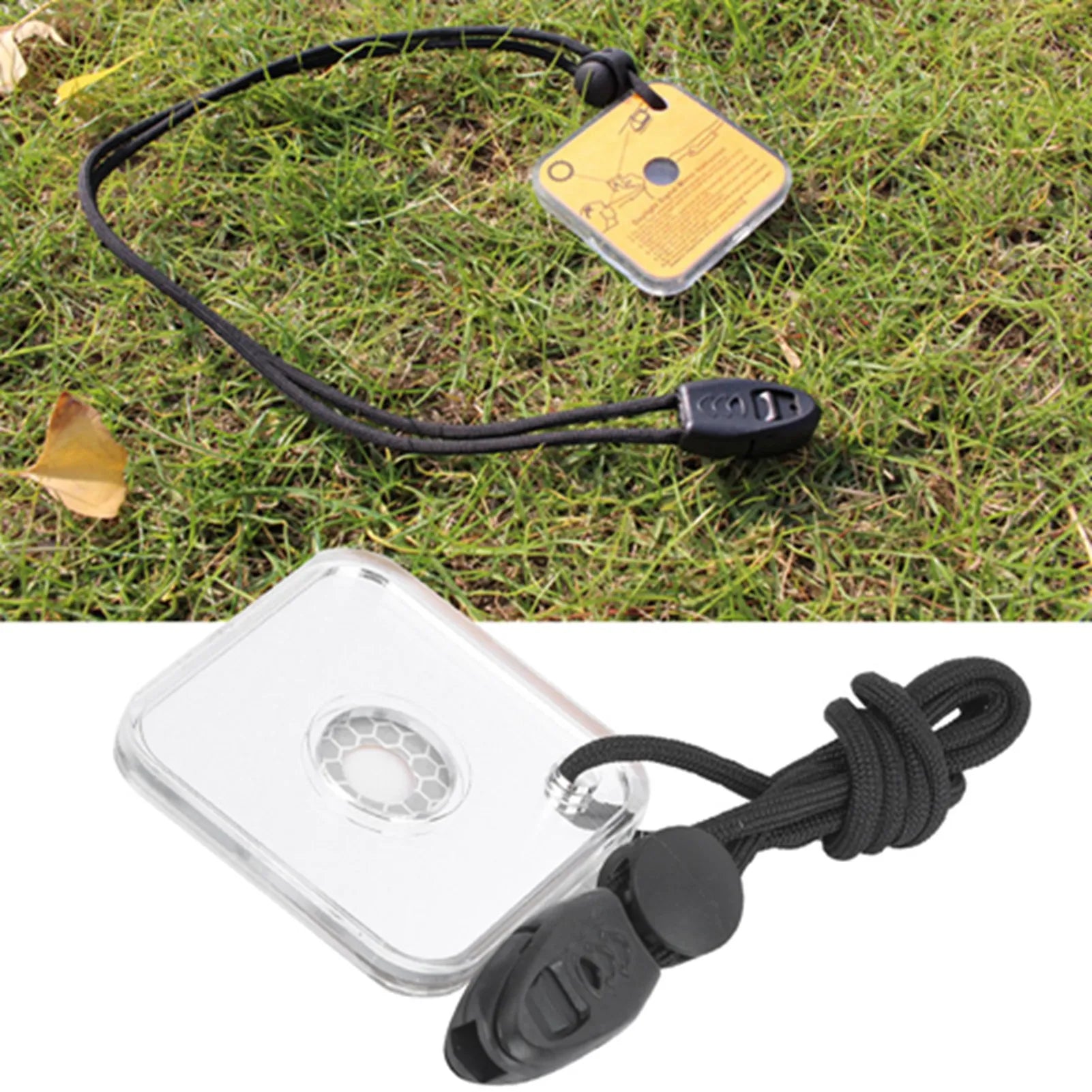 Outdoor Survival Reflector Mirror Outdoor Survival Acrylic Reflector Signal Mirror Safety with Lanyard whistle Signal Mirror