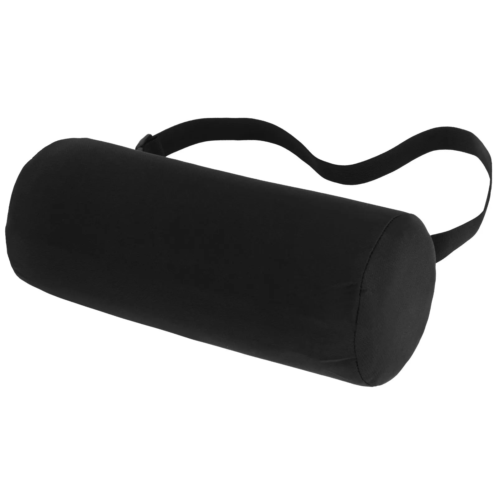 1/2Pcs Lumbar Support Roll Memory Foam Cylinder Bolster Pillow with Elastic Strap Ergonomic Lower Back Portable Travel Pillow
