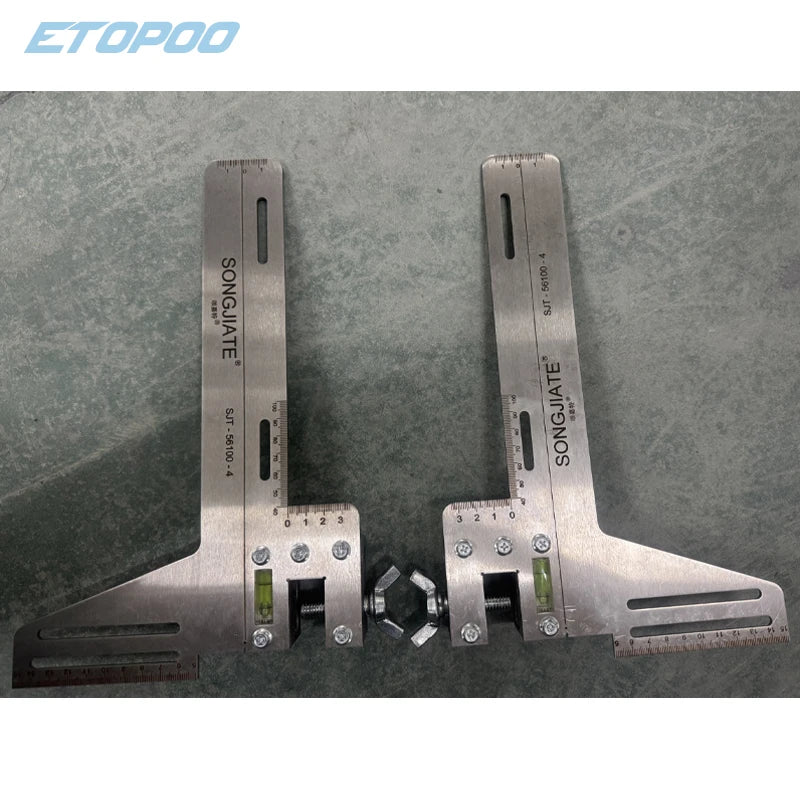 1set elevator rail gauge guide ruler elevator guide ruler Guideway positioning ruler School  board guide ruler