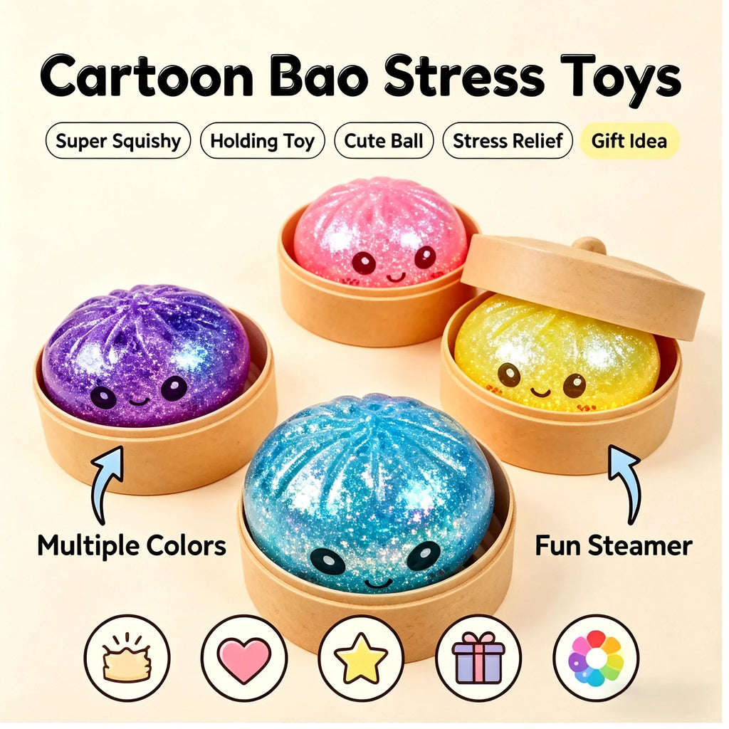 Juguete antiestrés De presión Con Forma De Dumpling, Bonito Y Colorido, De Levantamiento Lento, Para niños Y Adultos, Regalo Ant