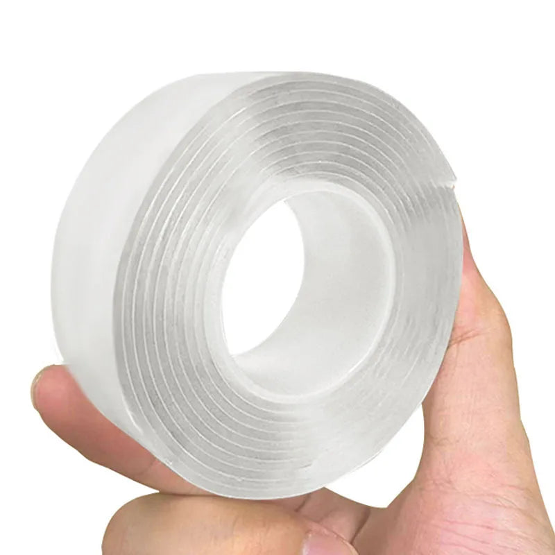Adhesives Sealers Tape Super Strong Double-Sided Tape Reusable Traceless Waterproof , Adhesive Nano Sticker,Sink Tap Gel Sticker