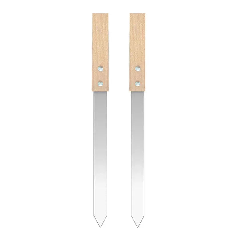 8/9 Inch Wide Flat Kebab Maker Kebab Skewers Stainless Steel BBQ Barbecue Kebob Skewer Row for Brazilian Koobideh Persian