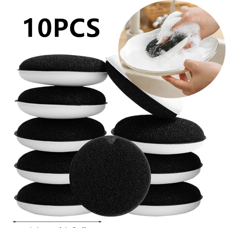 2/5/10Pcs Kitchen Dishwashing Magic Sponge Double-Sided Cleaning Spongescrub Sponges for Dishes clean Kitchen Accessories