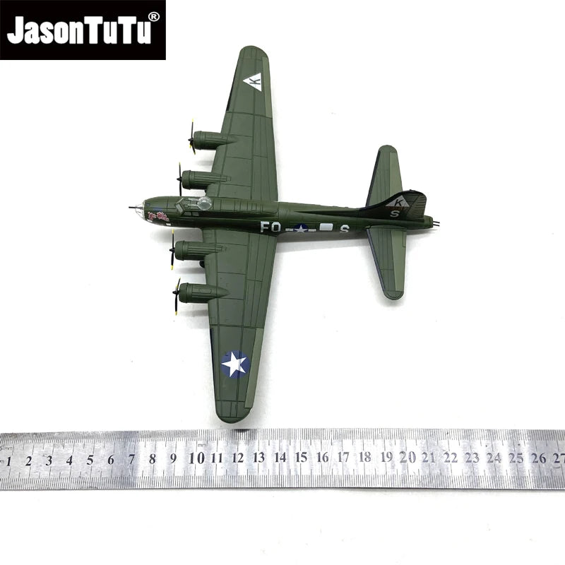 JASON TUTU 1/144 Scale American Boeing Flying Fortress B-17 Model Aircraft Adult Children Toys for Display Show