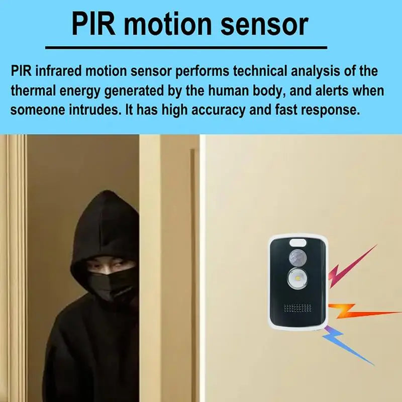 Motion Sensor Alarm 125db Motion Sensor Perimeter Camping Alarm Outdoor Security Supplies With Multiple Modes Anti Theft Alert
